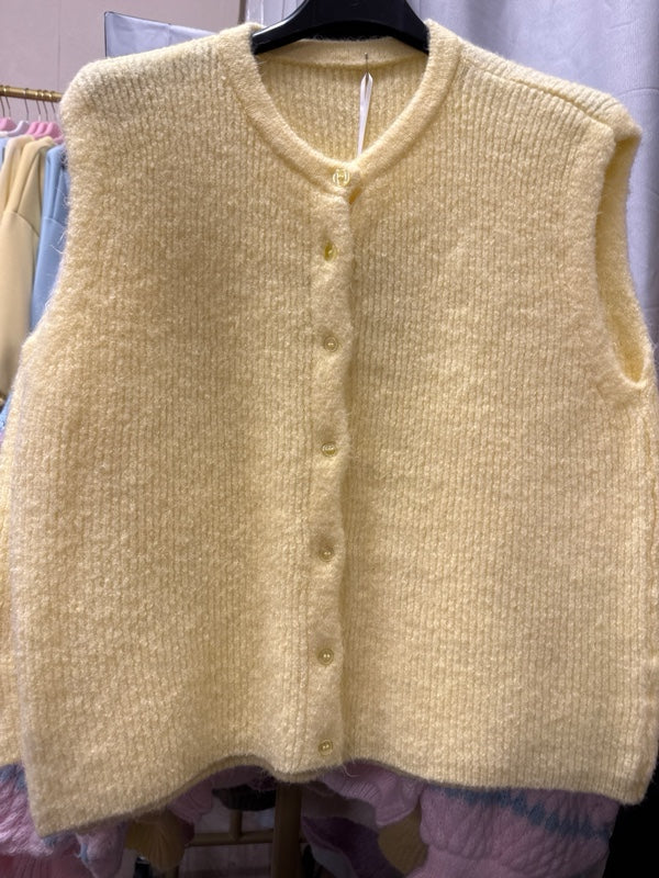 Strickweste gelb