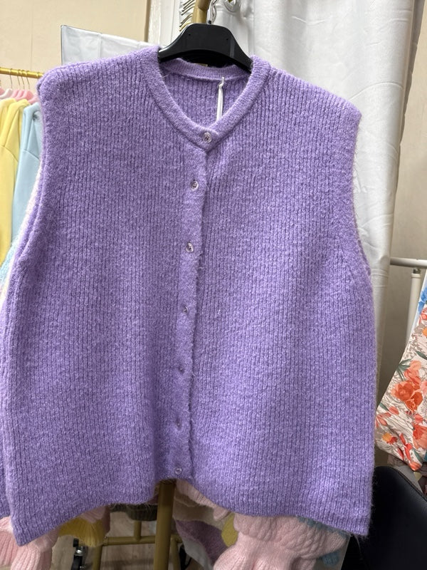 Strickweste lila