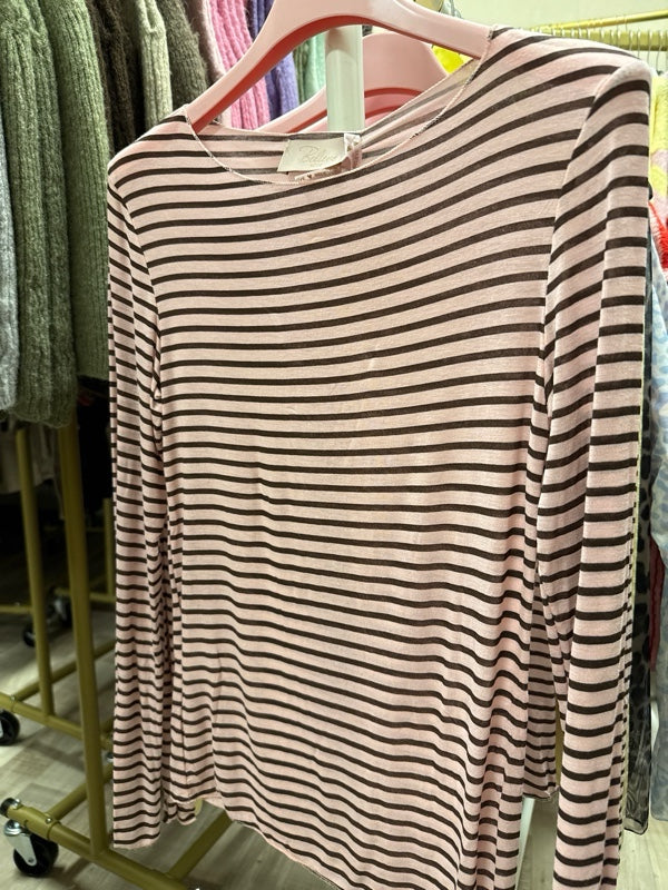 Gestreift Pullover Rose braun
