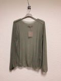 Bluse durchsichtig mit Blume