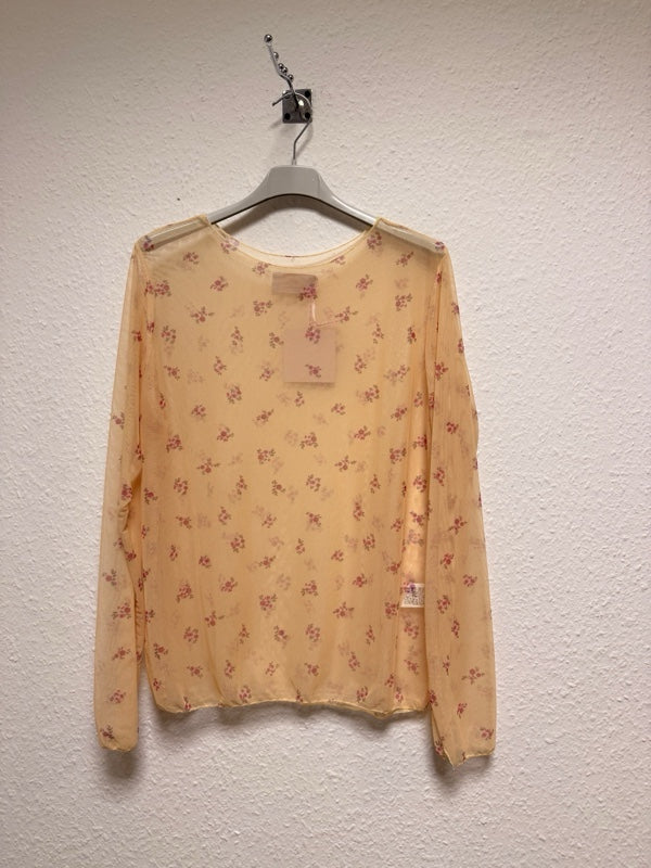 Bluse durchsichtig mit Blume