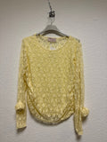 Bluse durchsichtig mit Muster Spitze