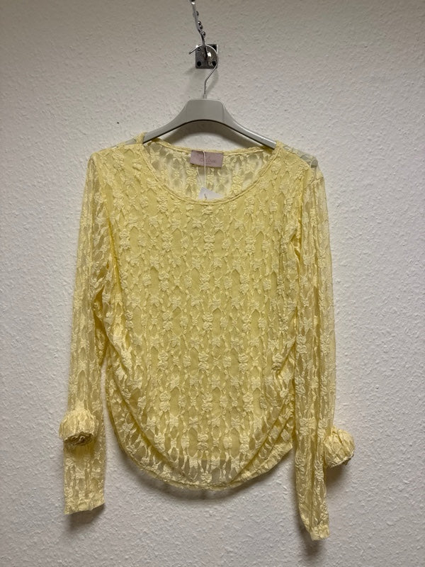 Bluse durchsichtig mit Muster Spitze