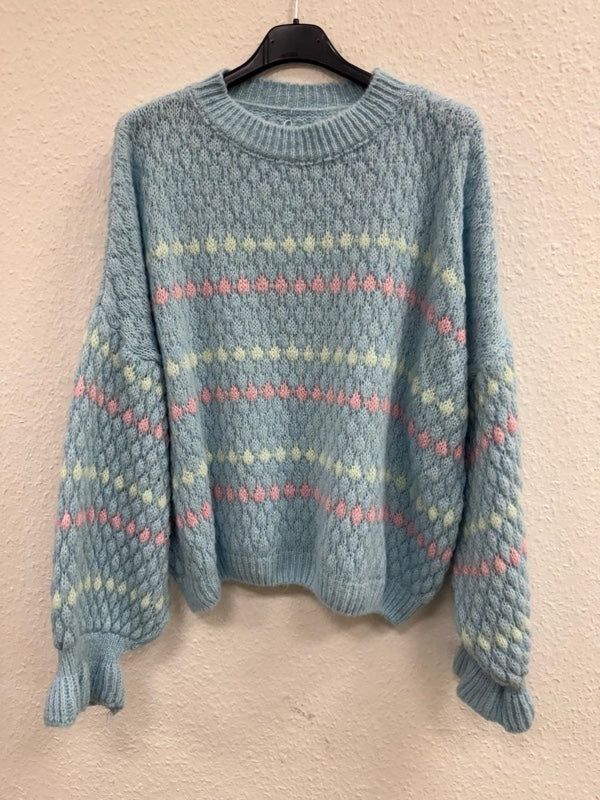 Strickpullover gestreift
