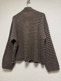 Gestreifte Strick Jacke