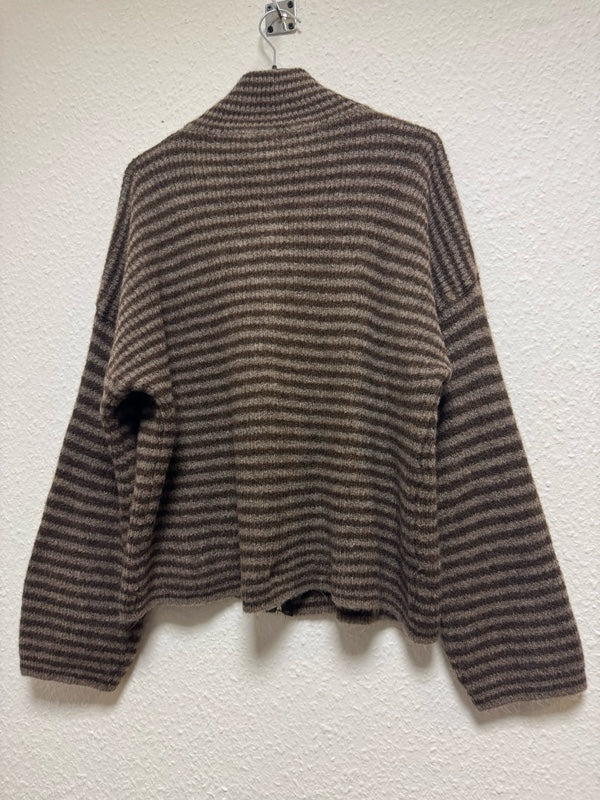 Gestreifte Strick Jacke