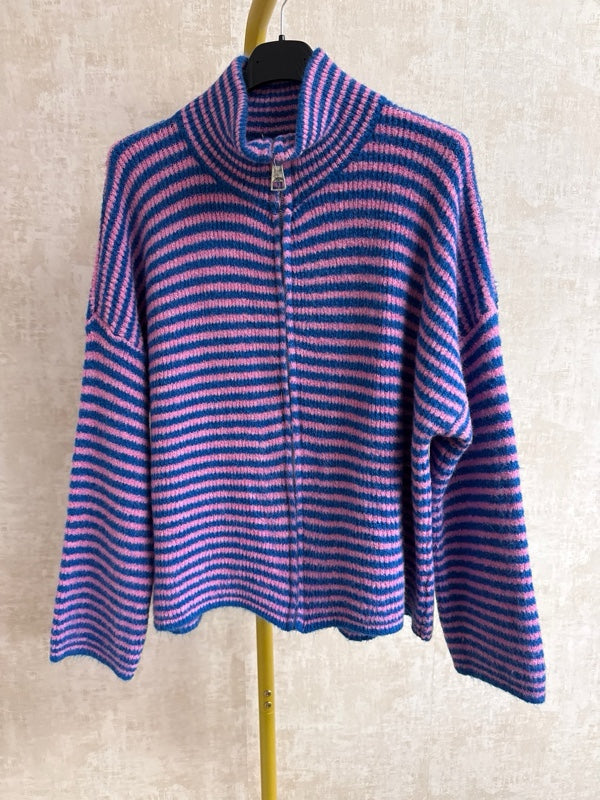 Strickjacke Zipper