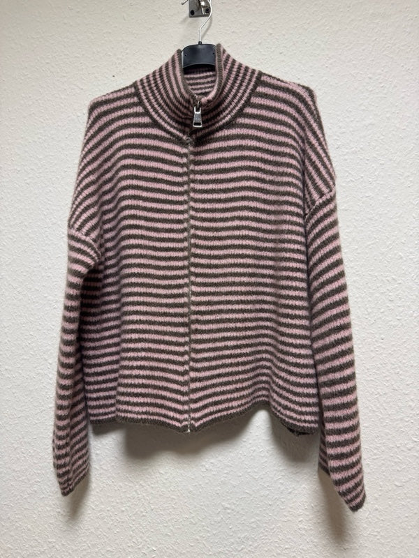 Gestreifte Strick Jacke