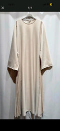 Kleid seitlich mit Plissee