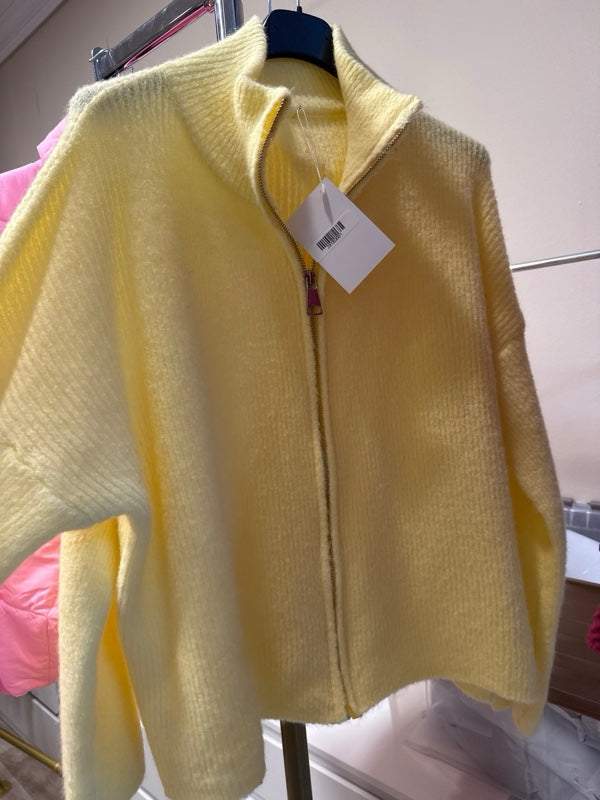 Strickjacke mit Reißverschluss