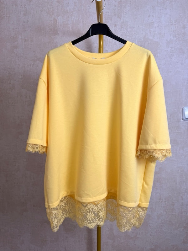 T Shirt mit spitze