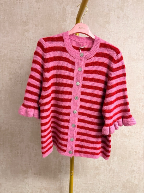 Strickjacke rüschen