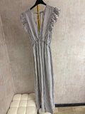 Musselin Kleid gestreift