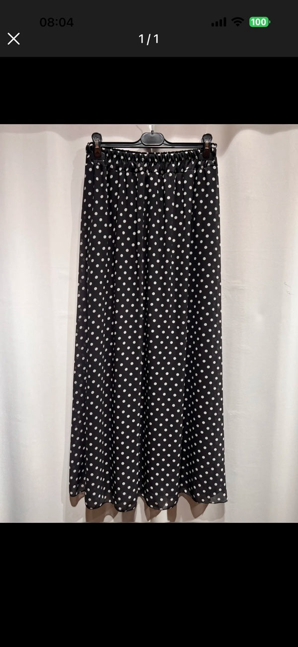 Rock Chiffon mit Punkten