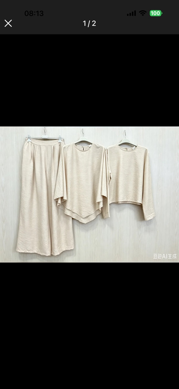 Cap, Oberteil und Hose Set